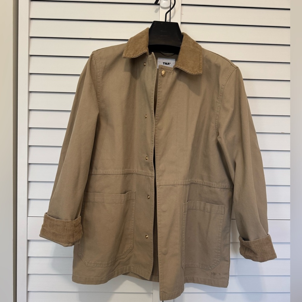 Aritzia, TNA, Edison Chore Jacket, Tan Khaki, XS - Picture 2 of 5